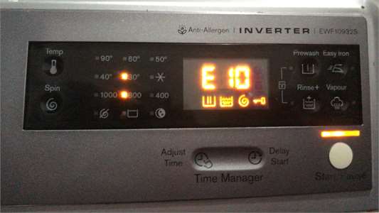 sửa máy giặt electrolux e10 error 03